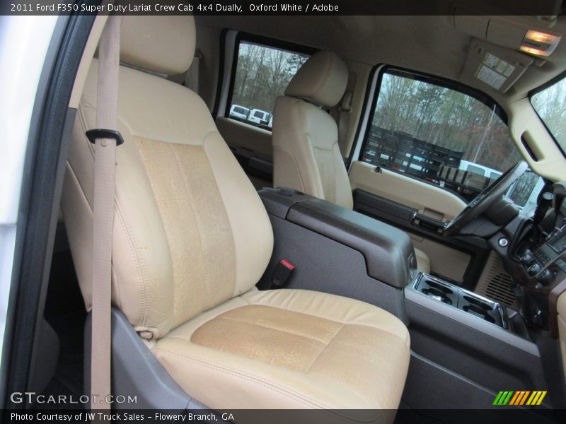 Oxford White / Adobe 2011 Ford F350 Super Duty Lariat Crew Cab 4x4 Dually
