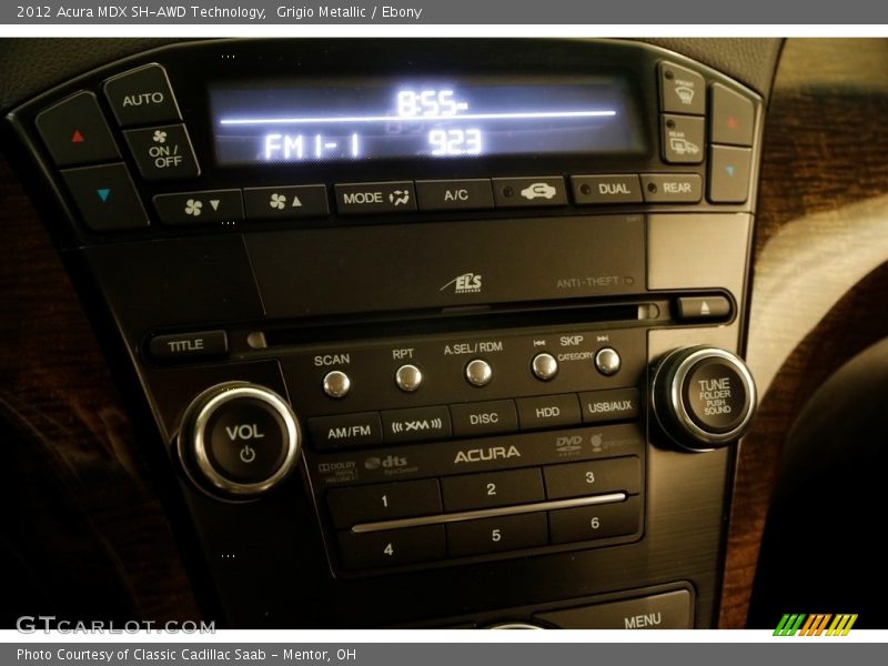 Grigio Metallic / Ebony 2012 Acura MDX SH-AWD Technology