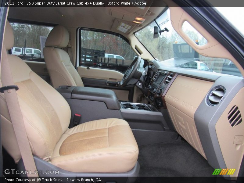 Oxford White / Adobe 2011 Ford F350 Super Duty Lariat Crew Cab 4x4 Dually