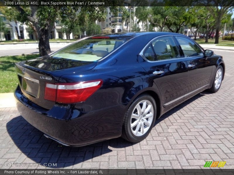 Black Sapphire Blue Pearl / Cashmere 2008 Lexus LS 460