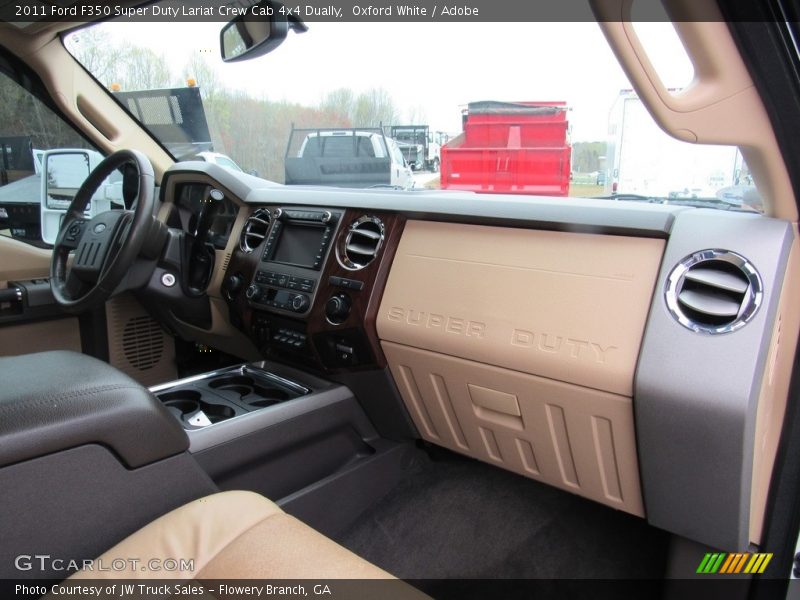 Oxford White / Adobe 2011 Ford F350 Super Duty Lariat Crew Cab 4x4 Dually