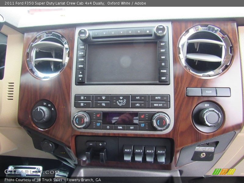 Oxford White / Adobe 2011 Ford F350 Super Duty Lariat Crew Cab 4x4 Dually