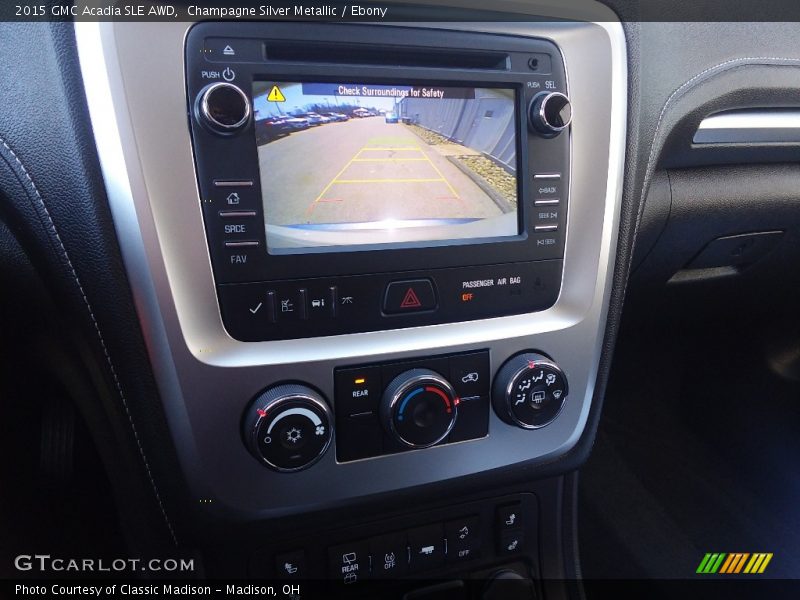 Champagne Silver Metallic / Ebony 2015 GMC Acadia SLE AWD