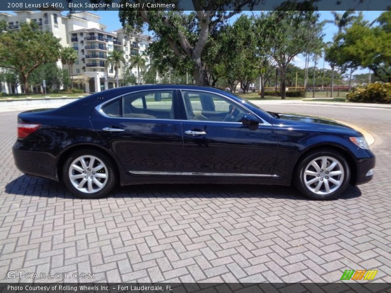Black Sapphire Blue Pearl / Cashmere 2008 Lexus LS 460