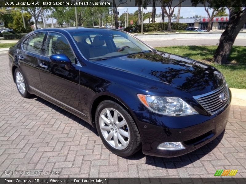 Black Sapphire Blue Pearl / Cashmere 2008 Lexus LS 460
