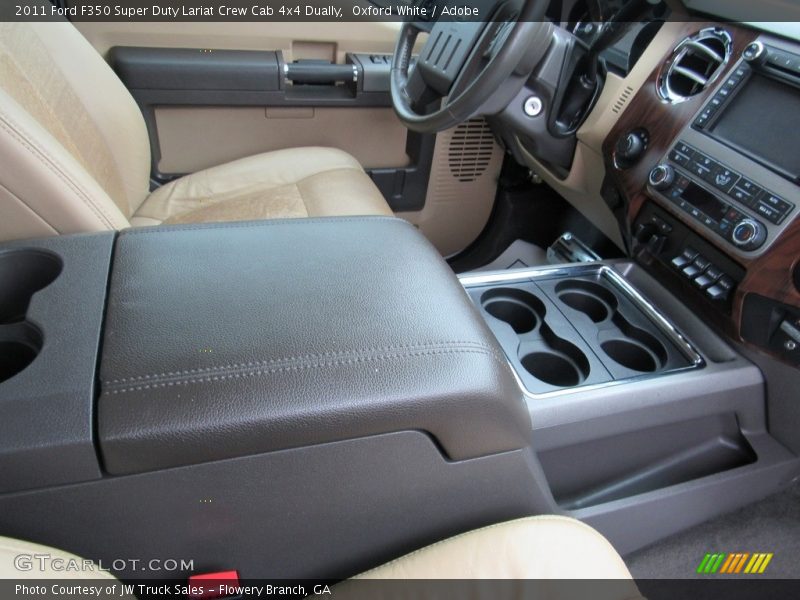 Oxford White / Adobe 2011 Ford F350 Super Duty Lariat Crew Cab 4x4 Dually