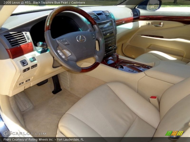 Black Sapphire Blue Pearl / Cashmere 2008 Lexus LS 460