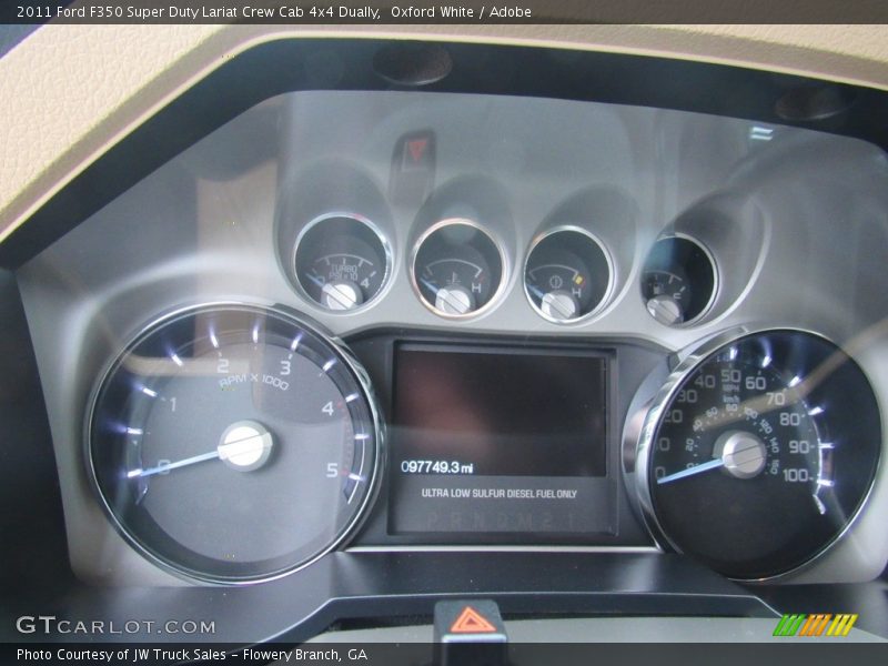 Oxford White / Adobe 2011 Ford F350 Super Duty Lariat Crew Cab 4x4 Dually