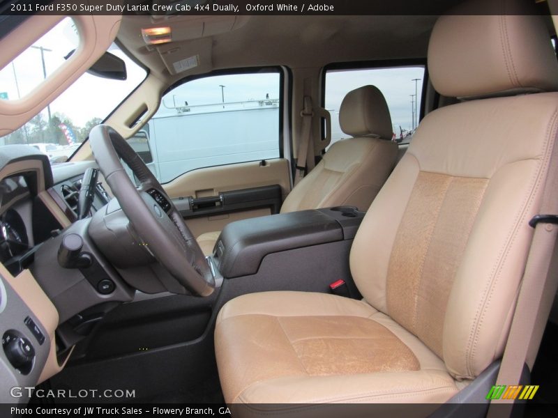 Oxford White / Adobe 2011 Ford F350 Super Duty Lariat Crew Cab 4x4 Dually