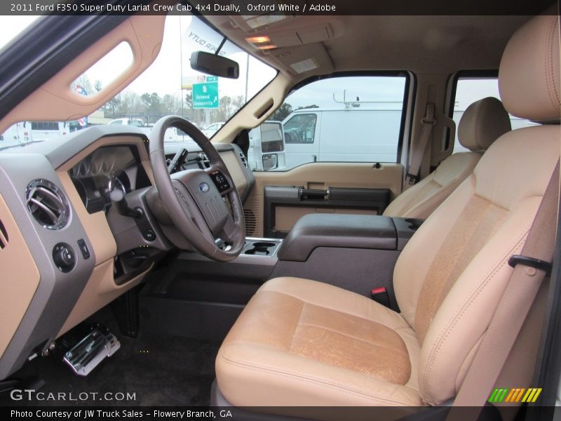 Oxford White / Adobe 2011 Ford F350 Super Duty Lariat Crew Cab 4x4 Dually