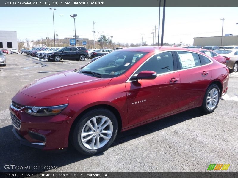 Cajun Red Tintcoat / Jet Black 2018 Chevrolet Malibu LT