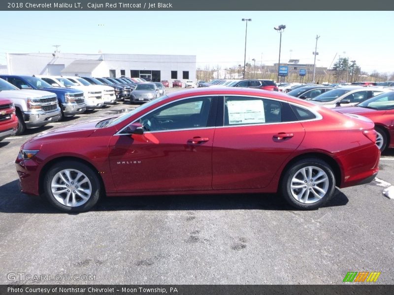 Cajun Red Tintcoat / Jet Black 2018 Chevrolet Malibu LT