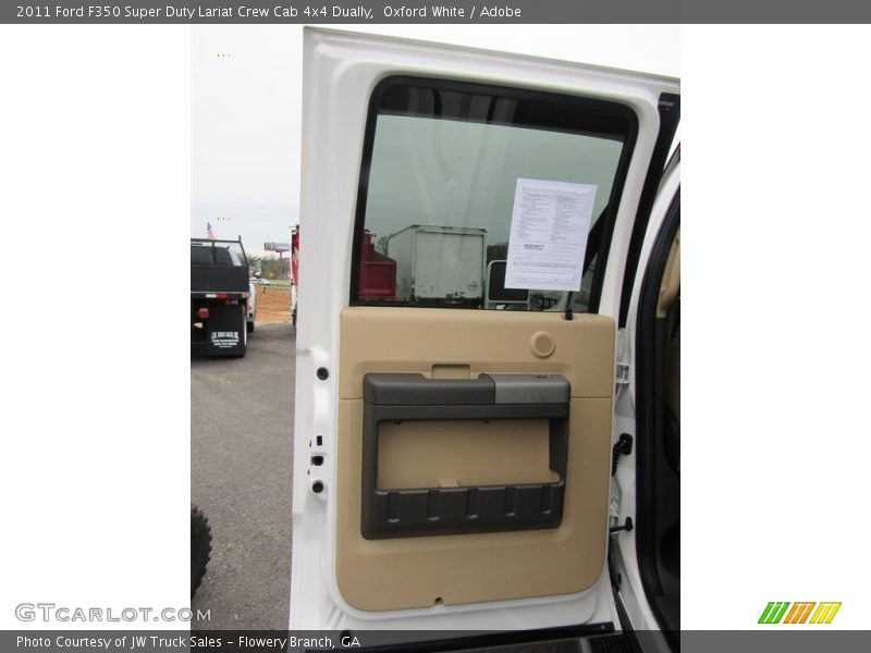 Oxford White / Adobe 2011 Ford F350 Super Duty Lariat Crew Cab 4x4 Dually