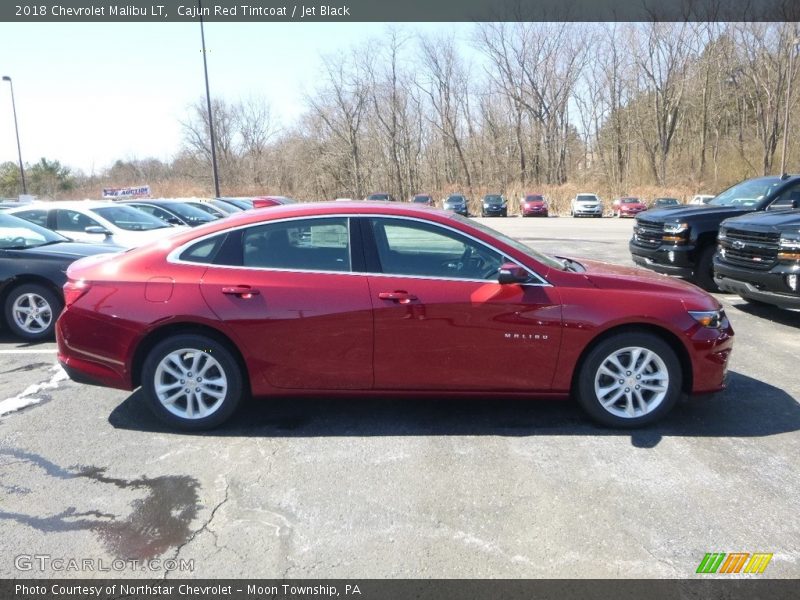 Cajun Red Tintcoat / Jet Black 2018 Chevrolet Malibu LT