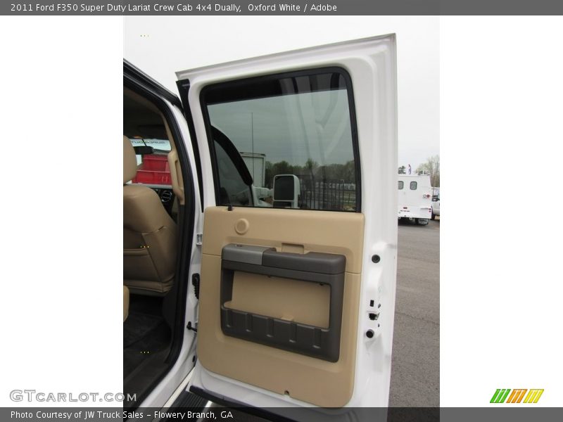 Oxford White / Adobe 2011 Ford F350 Super Duty Lariat Crew Cab 4x4 Dually