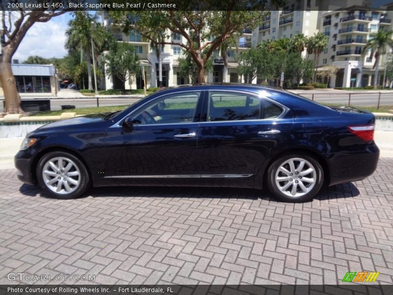 Black Sapphire Blue Pearl / Cashmere 2008 Lexus LS 460