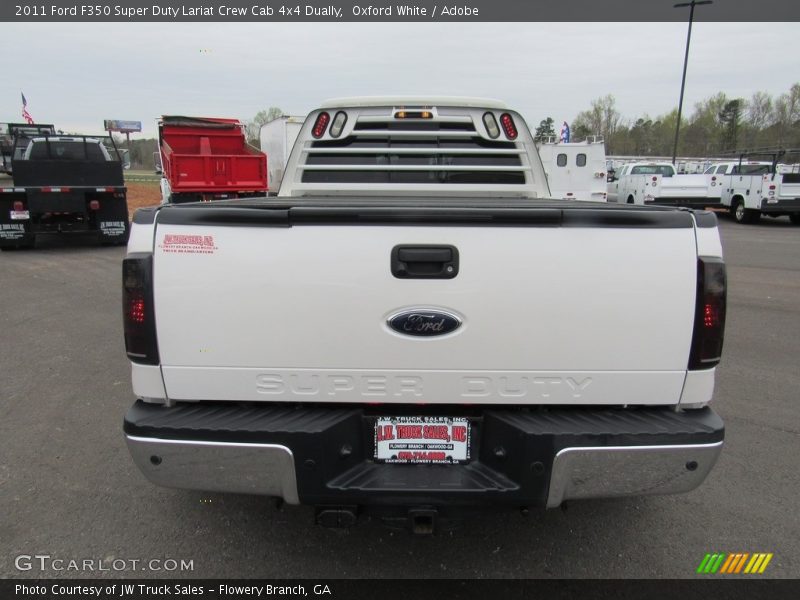 Oxford White / Adobe 2011 Ford F350 Super Duty Lariat Crew Cab 4x4 Dually