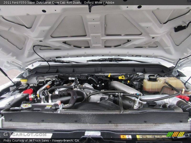 Oxford White / Adobe 2011 Ford F350 Super Duty Lariat Crew Cab 4x4 Dually