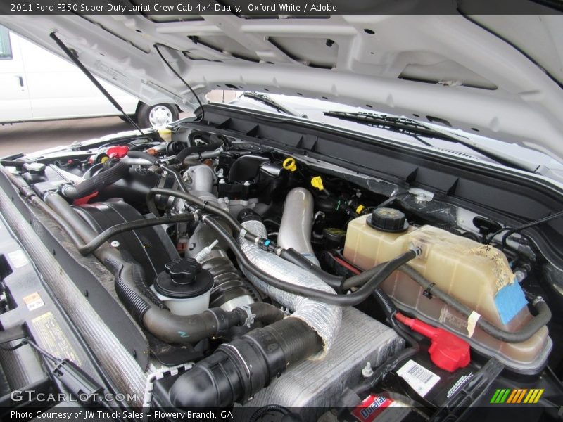 Oxford White / Adobe 2011 Ford F350 Super Duty Lariat Crew Cab 4x4 Dually
