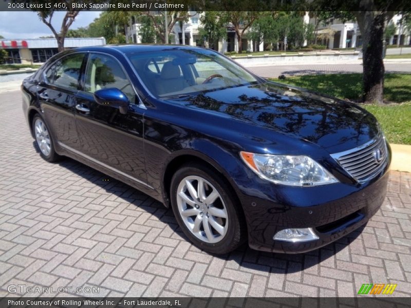 Black Sapphire Blue Pearl / Cashmere 2008 Lexus LS 460