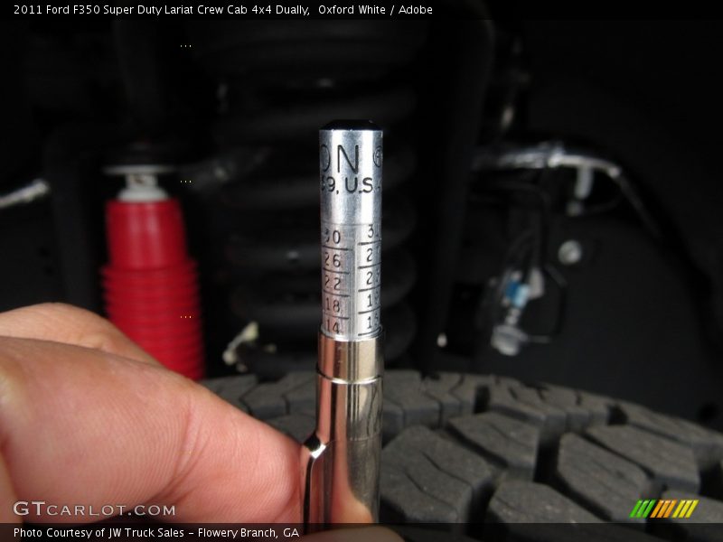Oxford White / Adobe 2011 Ford F350 Super Duty Lariat Crew Cab 4x4 Dually