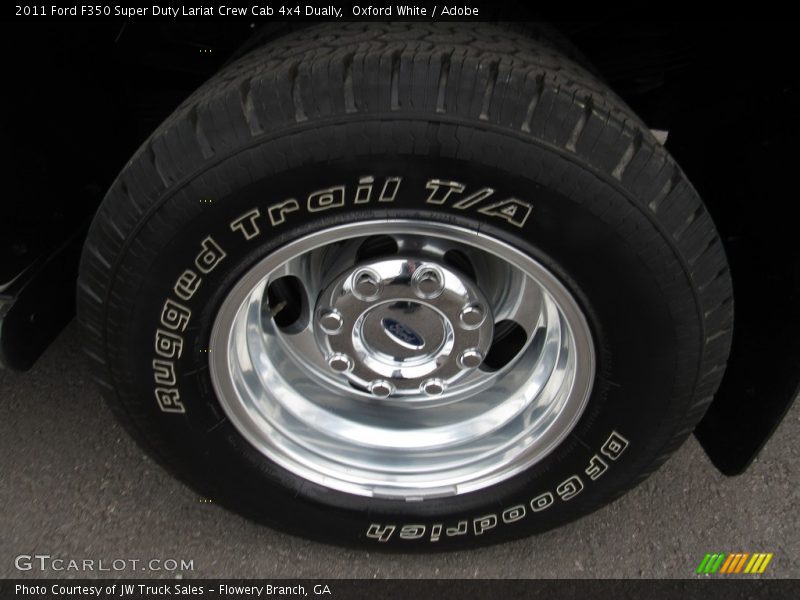 Oxford White / Adobe 2011 Ford F350 Super Duty Lariat Crew Cab 4x4 Dually