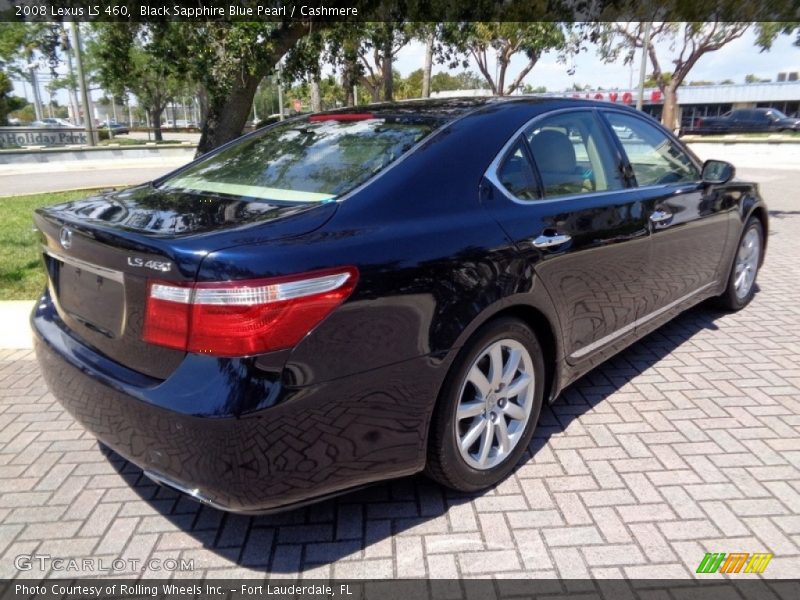 Black Sapphire Blue Pearl / Cashmere 2008 Lexus LS 460