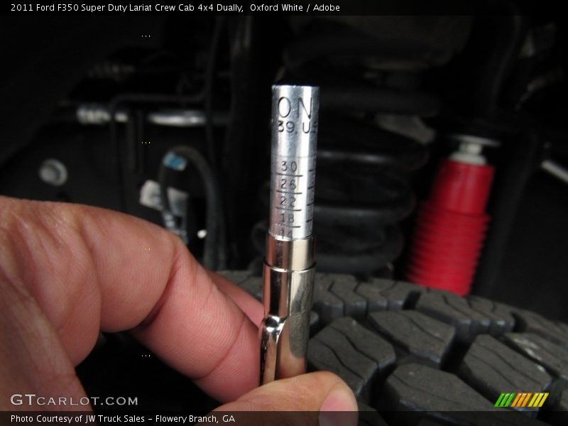 Oxford White / Adobe 2011 Ford F350 Super Duty Lariat Crew Cab 4x4 Dually