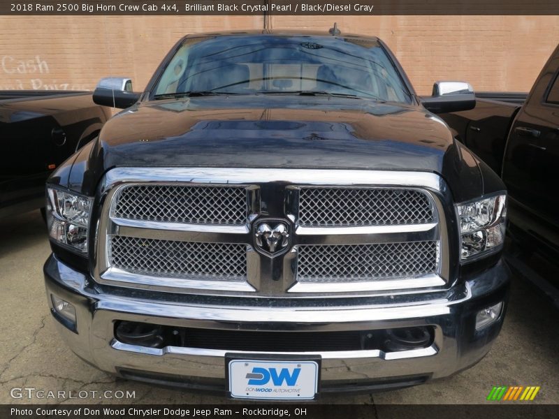 Brilliant Black Crystal Pearl / Black/Diesel Gray 2018 Ram 2500 Big Horn Crew Cab 4x4