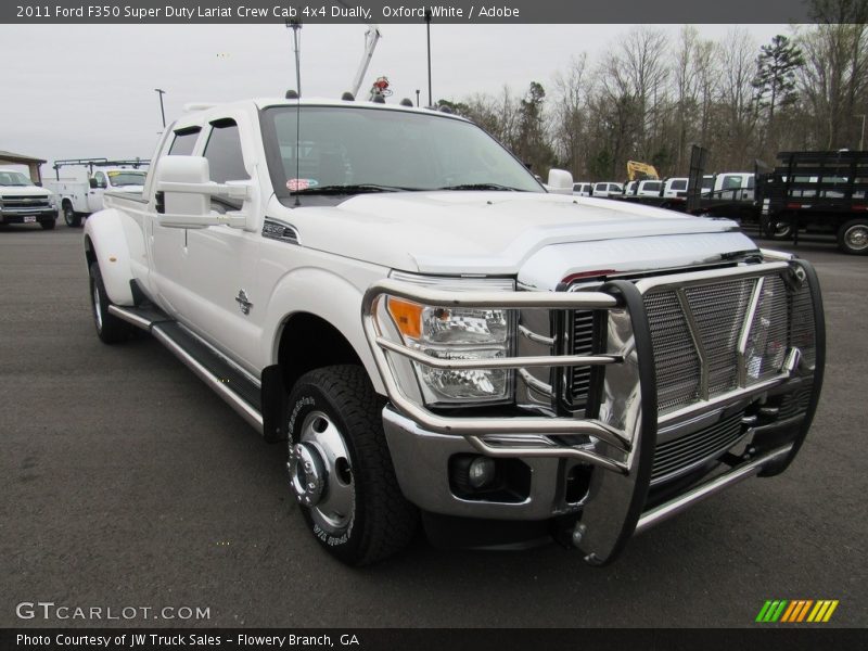 Oxford White / Adobe 2011 Ford F350 Super Duty Lariat Crew Cab 4x4 Dually