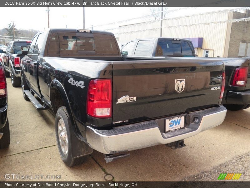 Brilliant Black Crystal Pearl / Black/Diesel Gray 2018 Ram 2500 Big Horn Crew Cab 4x4
