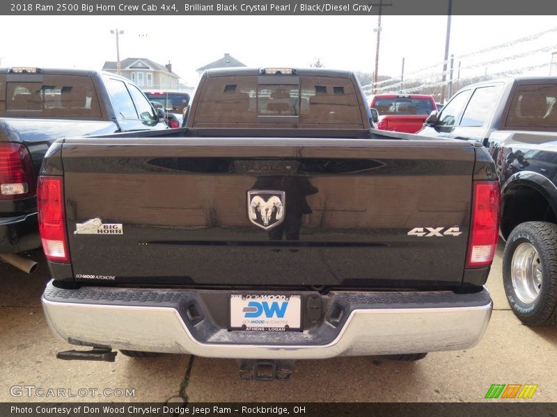 Brilliant Black Crystal Pearl / Black/Diesel Gray 2018 Ram 2500 Big Horn Crew Cab 4x4