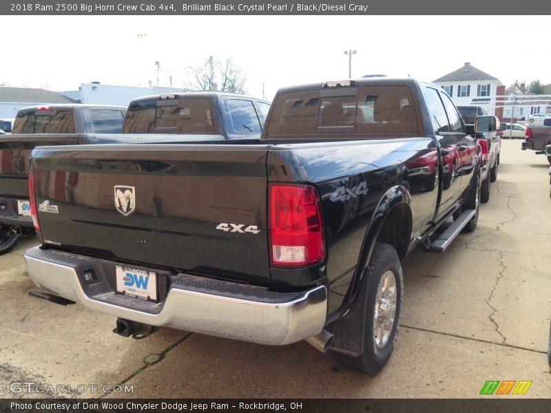 Brilliant Black Crystal Pearl / Black/Diesel Gray 2018 Ram 2500 Big Horn Crew Cab 4x4