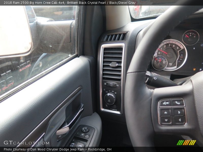 Brilliant Black Crystal Pearl / Black/Diesel Gray 2018 Ram 2500 Big Horn Crew Cab 4x4