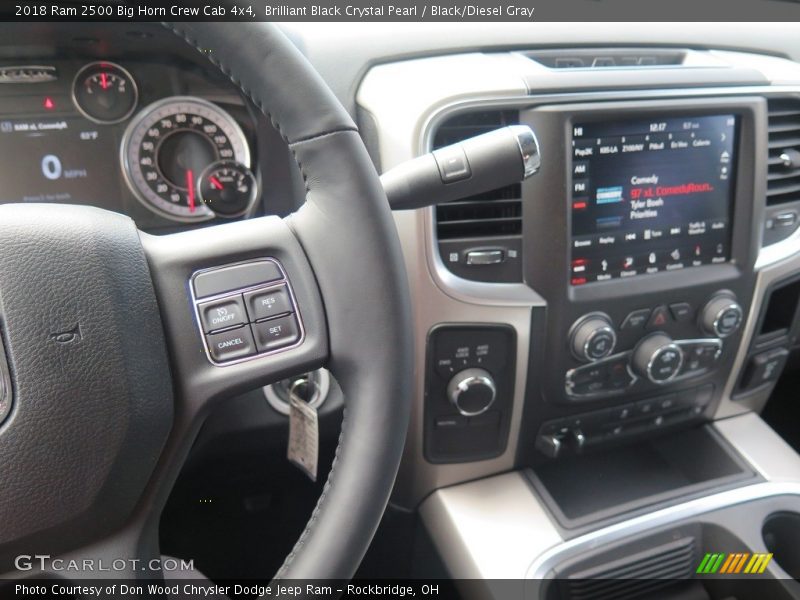 Brilliant Black Crystal Pearl / Black/Diesel Gray 2018 Ram 2500 Big Horn Crew Cab 4x4