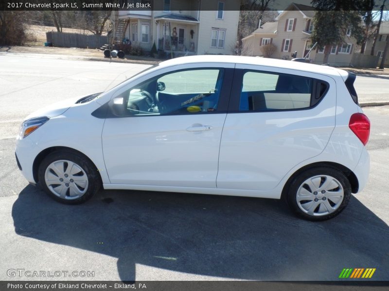 Summit White / Jet Black 2017 Chevrolet Spark LS