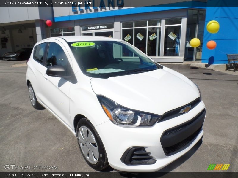 Summit White / Jet Black 2017 Chevrolet Spark LS