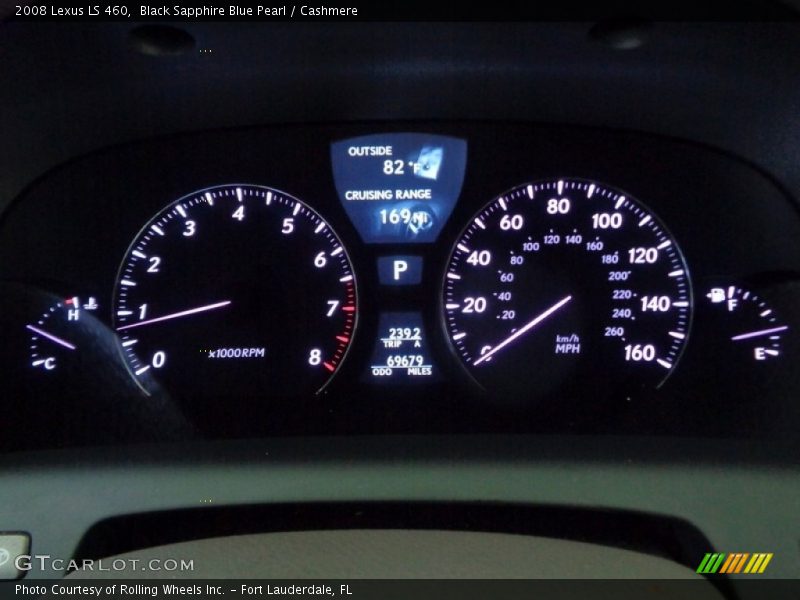 Black Sapphire Blue Pearl / Cashmere 2008 Lexus LS 460