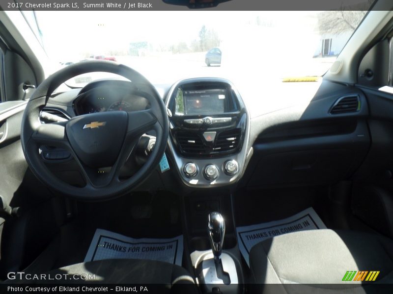 Summit White / Jet Black 2017 Chevrolet Spark LS