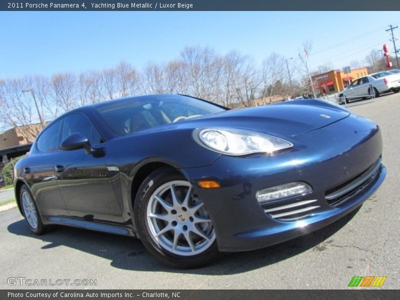 Yachting Blue Metallic / Luxor Beige 2011 Porsche Panamera 4