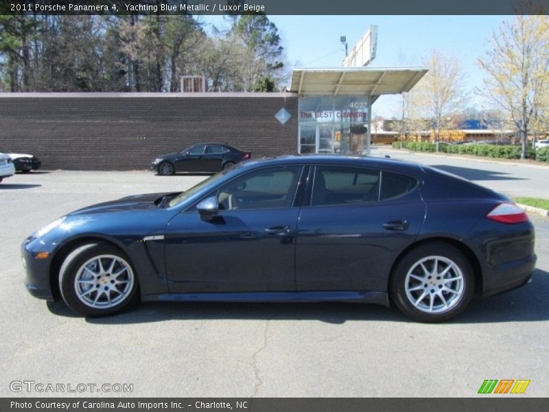 Yachting Blue Metallic / Luxor Beige 2011 Porsche Panamera 4