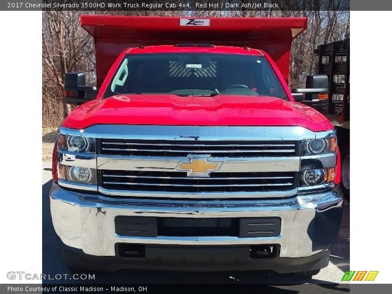 Red Hot / Dark Ash/Jet Black 2017 Chevrolet Silverado 3500HD Work Truck Regular Cab 4x4