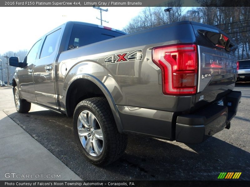Lithium Gray / Platinum Brunello 2016 Ford F150 Platinum SuperCrew 4x4