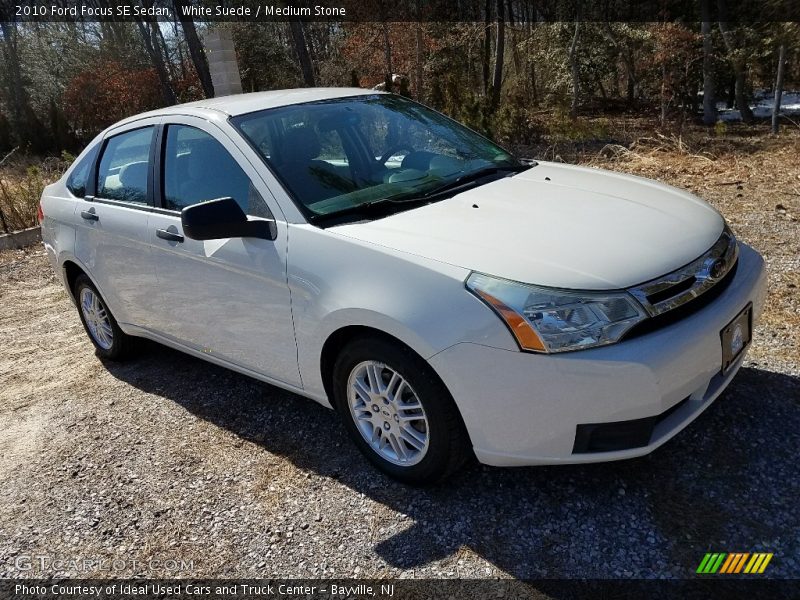 White Suede / Medium Stone 2010 Ford Focus SE Sedan