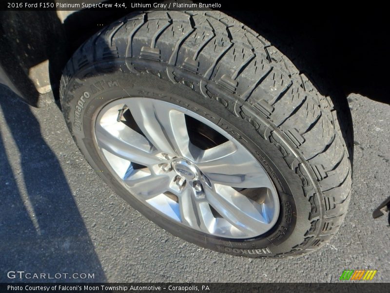 Lithium Gray / Platinum Brunello 2016 Ford F150 Platinum SuperCrew 4x4