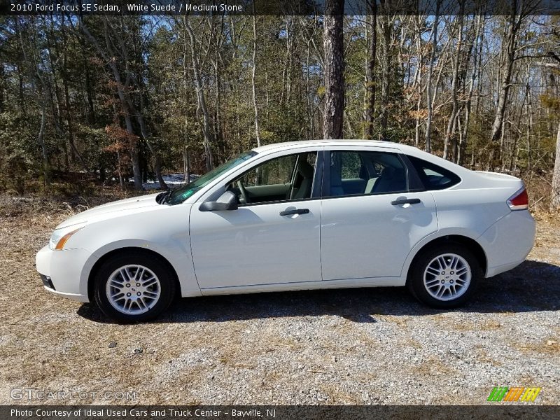 White Suede / Medium Stone 2010 Ford Focus SE Sedan