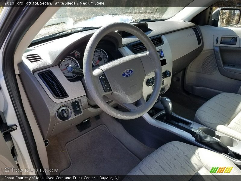 White Suede / Medium Stone 2010 Ford Focus SE Sedan