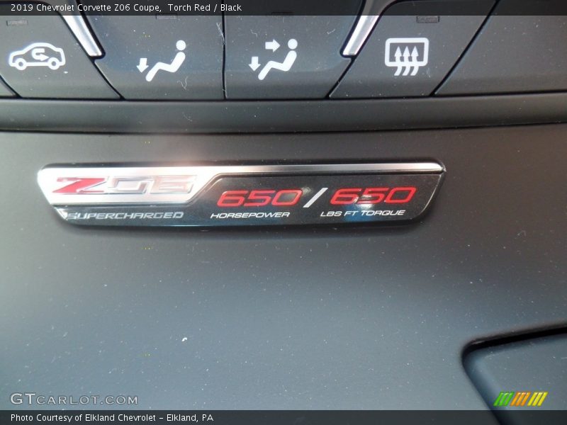 Torch Red / Black 2019 Chevrolet Corvette Z06 Coupe