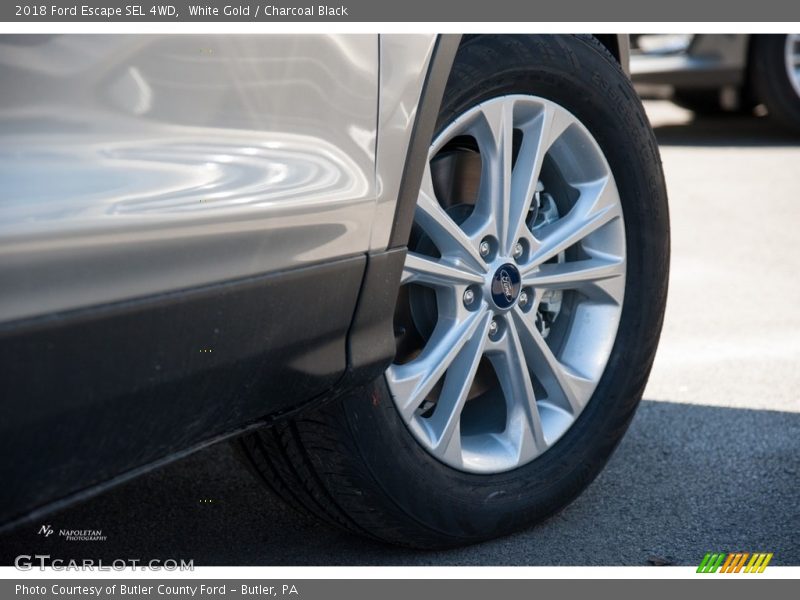 White Gold / Charcoal Black 2018 Ford Escape SEL 4WD