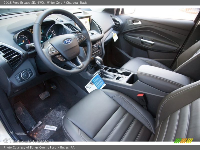 White Gold / Charcoal Black 2018 Ford Escape SEL 4WD